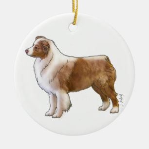 Australische Herdershond Keramisch Ornament