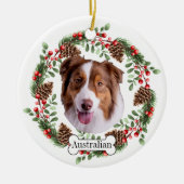 Australische herdershond keramisch ornament (Voorkant)