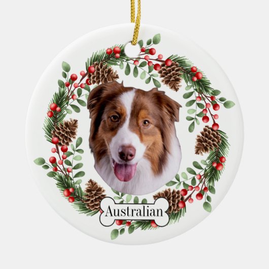 Australische herdershond keramisch ornament (Voorkant)