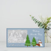 Australische Herdershond Kerst Feestdagenkaart (Staand voorkant)