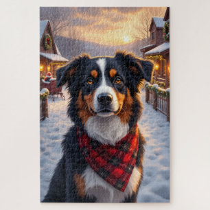 Australische Herdershond Kerst Kunst Legpuzzel