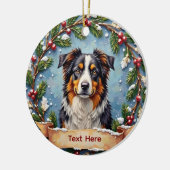 Australische Herdershond Kerst Ornament (Links)