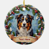 Australische Herdershond Kerst Ornament (Achterkant)