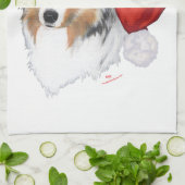 Australische Herdershond Kerst Theedoek (Gevouwen)