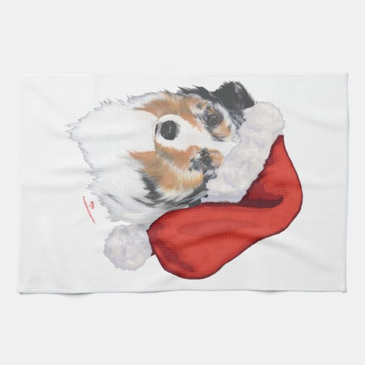 Australische Herdershond Kerst Theedoek (Horizontaal)