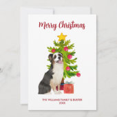 Australische Herdershond Kerstmis Feestdagenkaart (Voorkant)