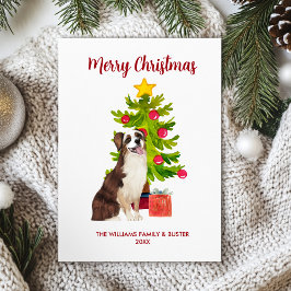 Australische Herdershond Kerstmis Feestdagenkaart