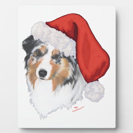 Australische Herdershond Kerstmis Fotoplaat (Voorkant)