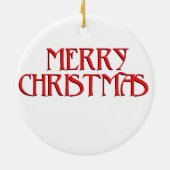 Australische Herdershond Kerstmis Keramisch Ornament (Achterkant)