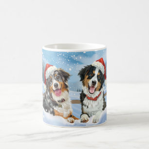 Australische Herdershond Kerstmis Koffiemok