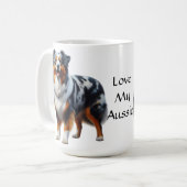 Australische Herdershond Koffiemok (Voorkant links)