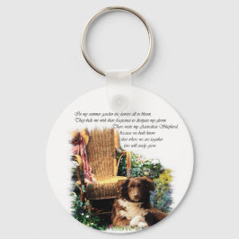 Australische Herdershond Kunst Cadeaus Sleutelhanger