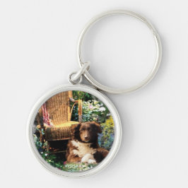 Australische Herdershond Kunst Sleutelhanger