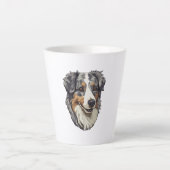 Australische herdershond latte mok (Voorkant)
