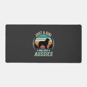 Australische Herdershond Liefhebber Retro Zonsonde Bureaumat