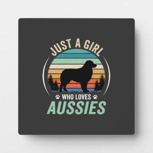 Australische Herdershond Liefhebber Retro Zonsonde Fotoplaat