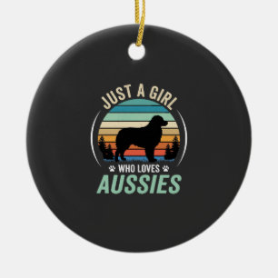 Australische Herdershond Liefhebber Retro Zonsonde Keramisch Ornament