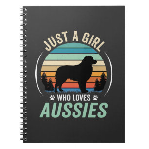 Australische Herdershond Liefhebber Retro Zonsonde Notitieboek