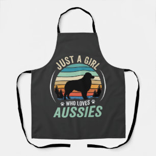 Australische Herdershond Liefhebber Retro Zonsonde Schort