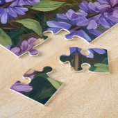 Australische Herdershond Lupine Weide Kunst Legpuzzel (Zijkant)