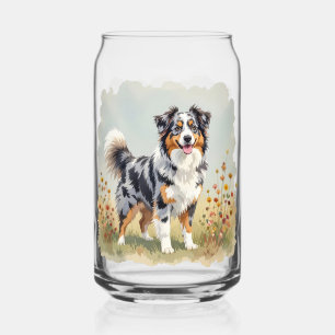 Australische Herdershond Merle Lange Staart Blikvorm Glas