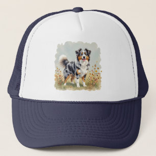 Australische Herdershond Merle Lange Staart Trucker Pet