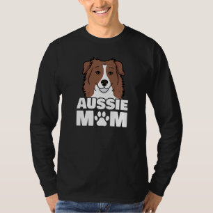 Australische Herdershond Moeder Hond Poot T-shirt