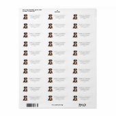 Australische Herdershond Pup Retouradres Etiket (Full Sheet)