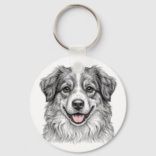 Australische Herdershond Puppy Sleutelhanger