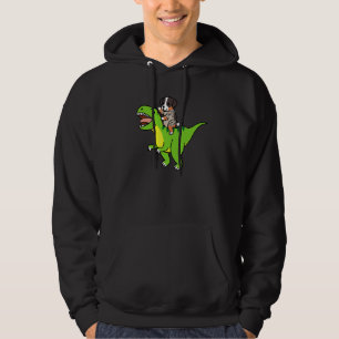 Australische Herdershond rijdt Rex Dinosaur Hound Hoodie