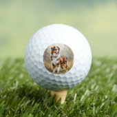 Australische Herdershond Rode Merle Aussie Golfballen (Insitu Shirt)