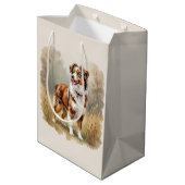 Australische Herdershond Rode Merle Aussie Medium Cadeauzakje (Achterkant Gekanteld)