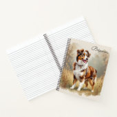 Australische Herdershond Rode Merle Aussie Notitieboek (Binnen)