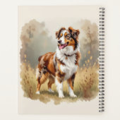 Australische Herdershond Rode Merle Aussie Planner (Achterkant)