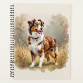 Australische Herdershond Rode Merle Aussie Planner (Voorkant)