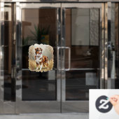 Australische Herdershond Rode Merle Aussie Raamsticker (Kantoordeur)