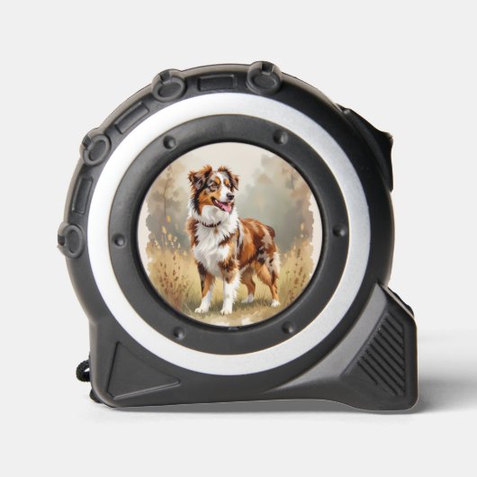 Australische Herdershond Rode Merle Aussie Rolmaat (Voorkant)