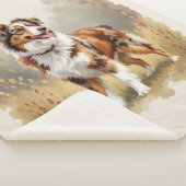 Australische Herdershond Rode Merle Aussie Sherpa Deken (3/4)