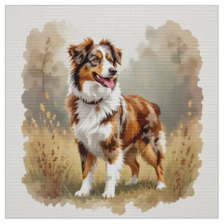 Australische Herdershond Rode Merle Aussie Stof