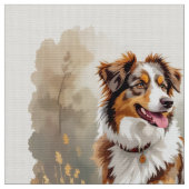 Australische Herdershond Rode Merle Aussie Stof (Close Up)