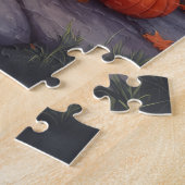 Australische Herdershond Rustic Halloween Maneschi Legpuzzel (Zijkant)