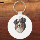 Australische herdershond sleutelhanger (Voorkant)