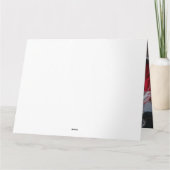 Australische Herdershond Sneeuw Slede Kerst Decor Kaart (Achterkant)