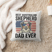 Australische Herdershond Vader Patriottisch Vintag Kussen (Deken)