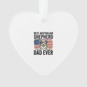 Australische Herdershond Vader Patriottisch Vintag Ornament