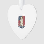 Australische Herdershond Vader Patriottisch Vintag Ornament (voorkant)