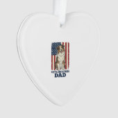 Australische Herdershond Vader Patriottisch Vintag Ornament (voorkant)