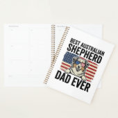 Australische Herdershond Vader Patriottisch Vintag Planner (Display)