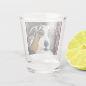 Australische Herdershond Valentijn Shot Glas (Achterkant)