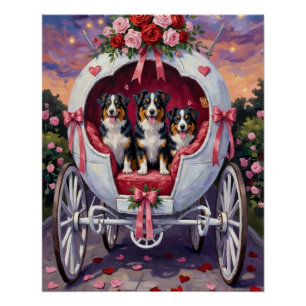 Australische Herdershond Valentijnsdag  Perfect Poster